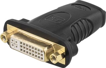 Goobay HDMI til DVI-D Adapter - Gullbelagt, Svart, 1080p