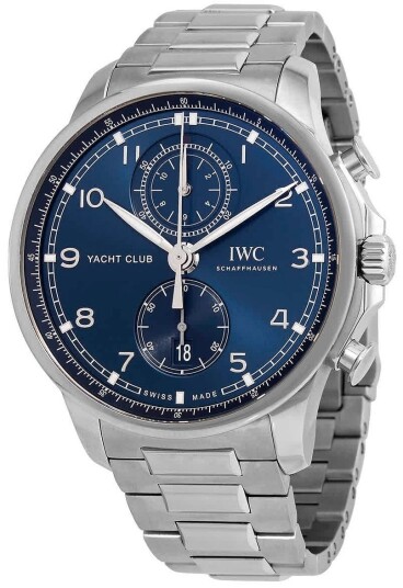 IWC Herreklokke IW390701 Portugieser Blå/Stål Ø44.6 mm