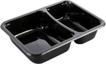 Bakke 2 Rum 2171 2B 215/315 Ml 171X127x38 Mm Cpet Sort,816 Stk/Krt