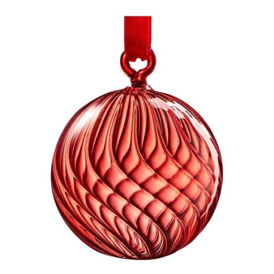 Muurla - Glasskule 6 cm rød