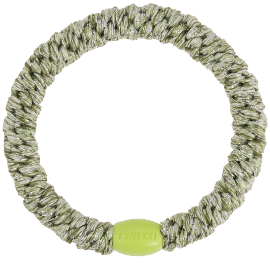 KKNEKKI Glitter Hårstrikk | 21 Varianter Sparkling Green Glitter