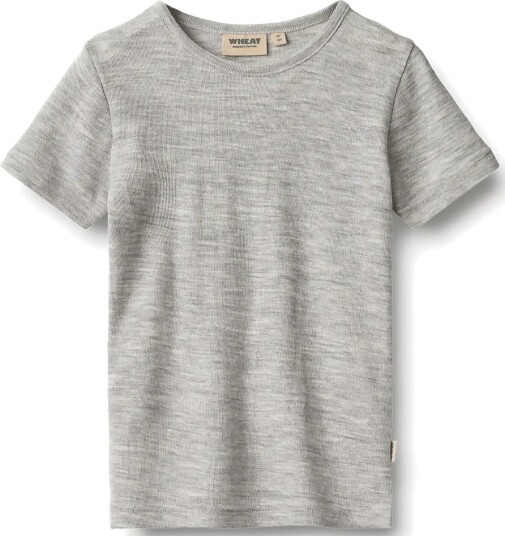 Wheat Wool T Shirt S/S Seo MELANGE GREY 122