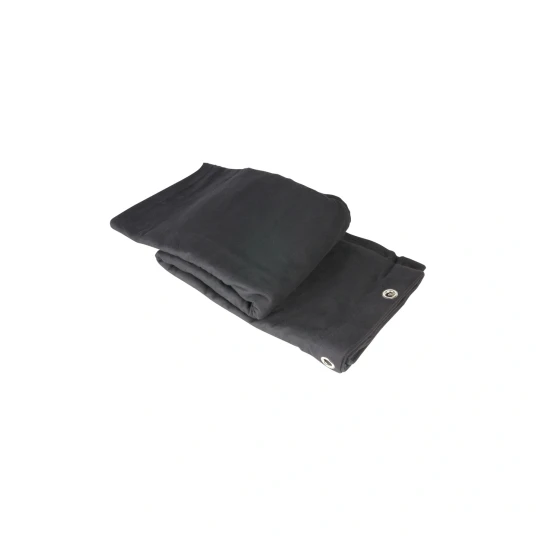 Sceneteppe Molton 3x4m Ferdigsydd Sort, 300g/m2, Maljer I Bredden
