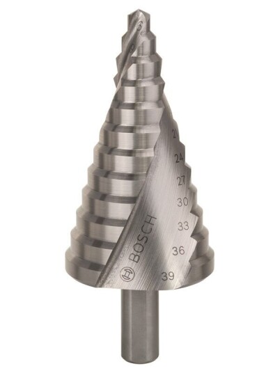 Bosch Trinnbor HSS 6-39 mm med 3 Hake og 93,5 mm Lengde