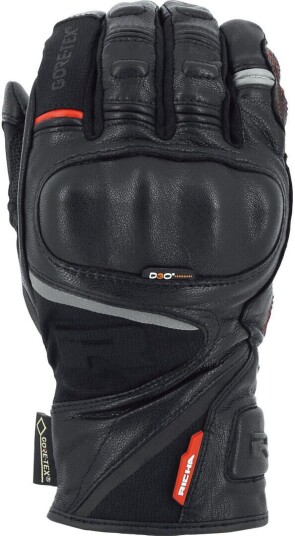 Richa Atlantic Gore-Tex vanntette motorsykkelhansker XL Svart Richa Atlantic Gore-Tex vanntette motorsykkelhansker XL Svart