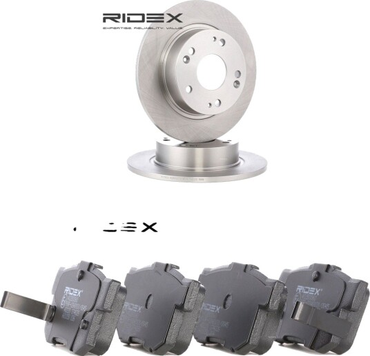 Bremseskiver og -klosser RIDEX 3405B2454