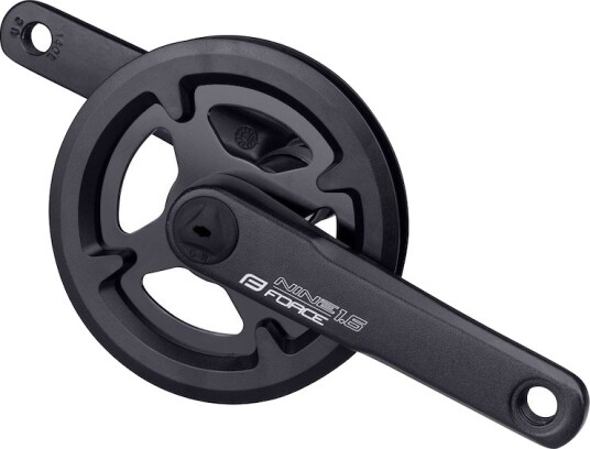 FORCE NINE 1.6 kranksett med 30 T drev stål 140mm alu pedalarm til firkantet aksel
