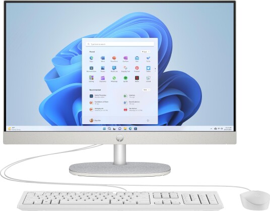 Hp All-In-One 24-Cr0242ng 23,8" Fhd-Touch, Core I3-N300, 8Gb Ram, 256Gb Ssd, Dos, Hvit