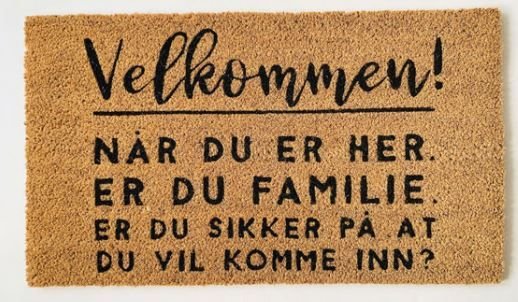 Trend Design Dørmatte "Velkommen"