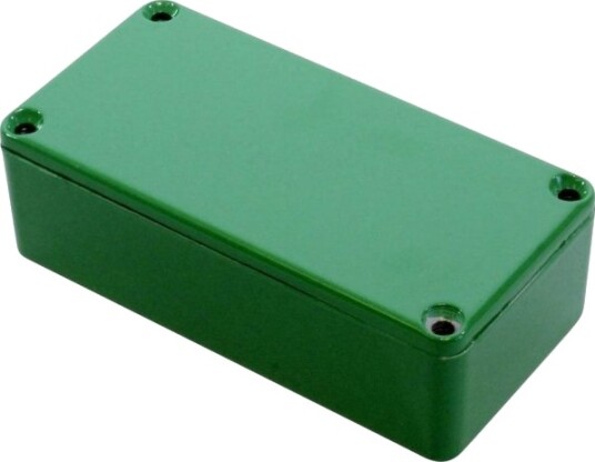 Hammond Electronics 1590G2GR 100 × 50 × 31 mm Støpt Aluminium Grønn Kabinett