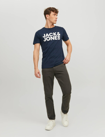 Jack & Jones Jjecorp Logo Tee Ss O-Neck Noos - Navy - S