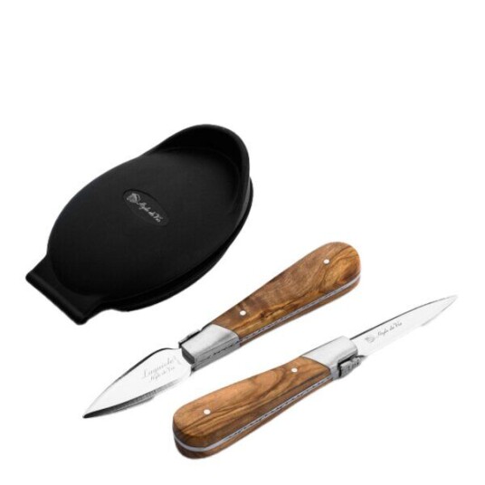 Laguiole Style de Vie Østers/skjellkniver 2 stk olive Laguiole Style de Vie Østers/skjellkniver 2 stk olive