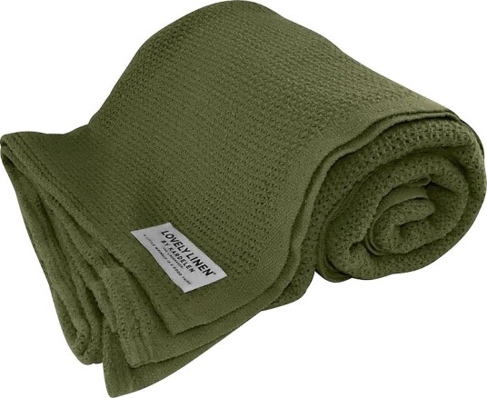 Lovely Linen Lovely Cotton pledd Grønn