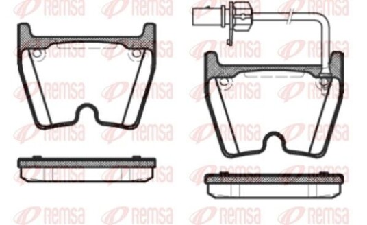 Bremseklosser REMSA 0896.01 Bremseklosser REMSA 0896.01