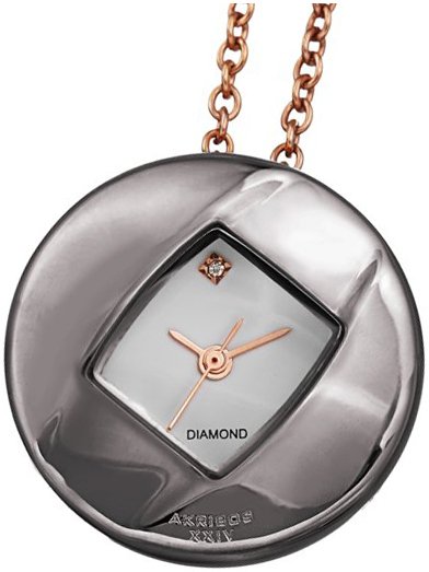 Akribos XXIV Dameklokke AK1053GN Diamond Hvit/Stål Ø28 mm