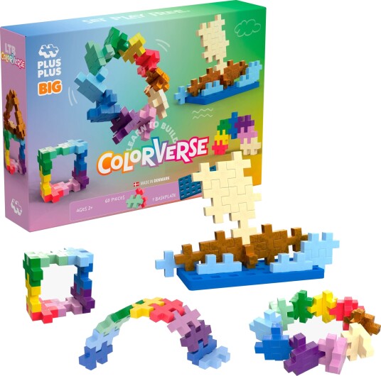 Plus Plus BIG Lær Å Bygge 60 Stk. Colorverse Onesize Klosser
