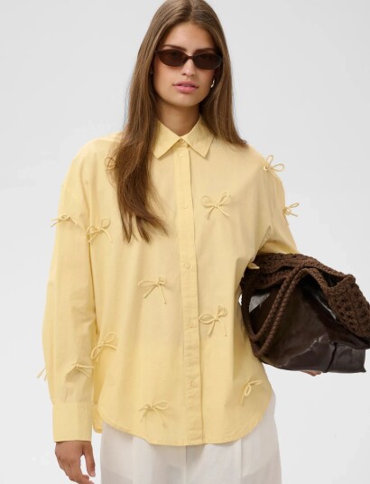Soaked Sljoa Bow Shirt Yellow M