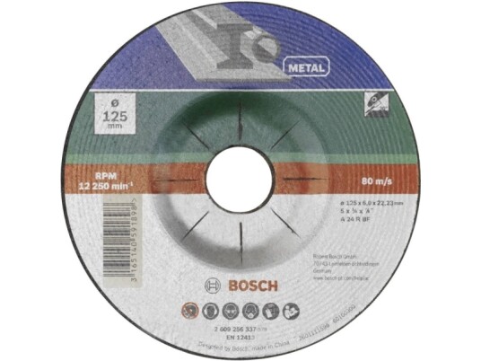 Bosch Accessories 2609256337 A 24 P Bf Skrubskive Forkrøppet 125 Mm 22.23 Mm 1 Stk Bosch Accessories 2609256337 A 24 P Bf Skrubskive Forkrøppet 125 Mm 22.23 Mm 1 Stk