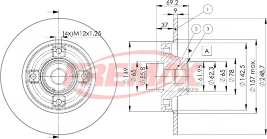 Bremseskive FREMAX BD-4745