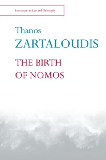 The Birth Of Nomos Av Thanos (University Of Kent) Zartaloudis The Birth Of Nomos Av Thanos (University Of Kent) Zartaloudis