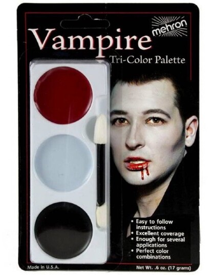 Tri Color Palette 17 gr Mehron Vampyr Sminkepalett 3 Farger Tri Color Palette 17 gr Mehron Vampyr Sminkepalett 3 Farger