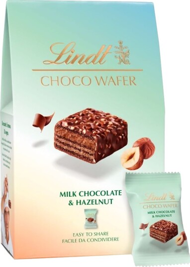 Lindt Choco Wafer Milk Chocolate & Hazelnut 135 g