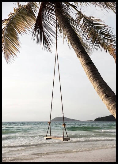 Palm Tree With Swing Plakat Plakat / 100x150cm Palm Tree With Swing Plakat Plakat / 100x150cm