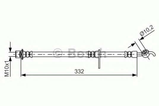 Bremseslange BOSCH 1 987 481 654 Bremseslange BOSCH 1 987 481 654