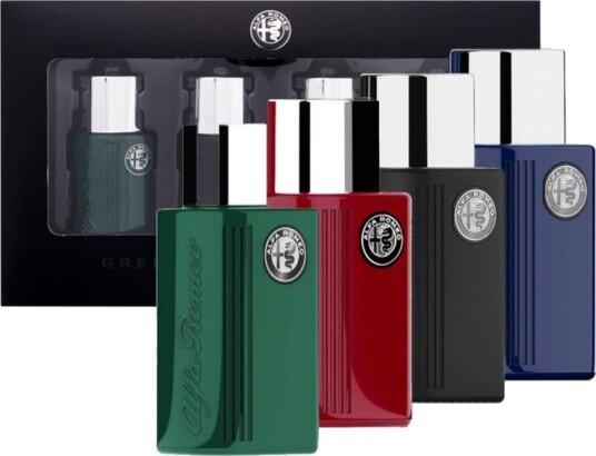 Giftset Alfa Romeo 4-pack Edt 15ml Green + 15ml Black + 15ml Blue + 15ml Red