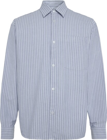 Annarr Anrvolund Oxford Ls Shirt Blue L Annarr Anrvolund Oxford Ls Shirt Blue L