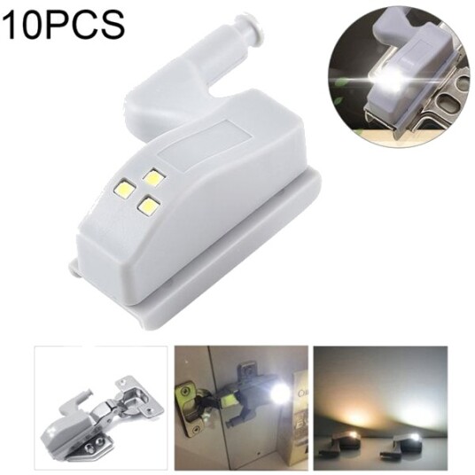 Sensor LED skapbelysning / garderobedørbelysning   10 pakning