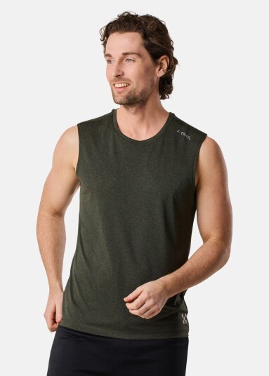 Training Singlet Ii Dk. Olive Melange 2xl Treningssinglet