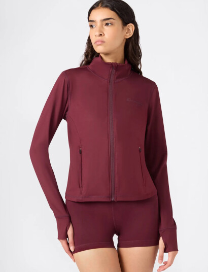 Champion Full Zip Sweatshirt - Burgundy - S