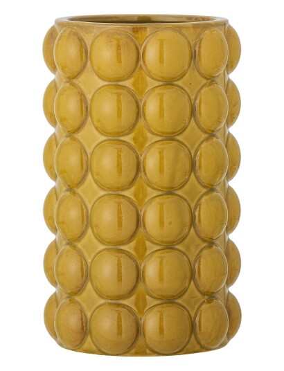 Bloomingville Deia Vase - Yellow - Ø 15 cm