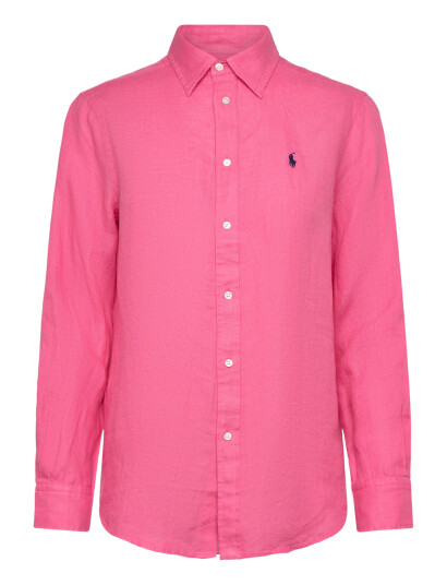 Polo Ralph Lauren Classic Fit Linen Shirt - Pink - M