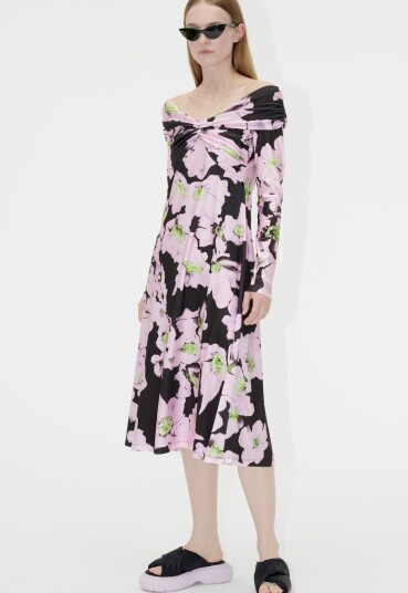 STINE GOYA Fay 1677 Slinky Heavy Jersey Purple M