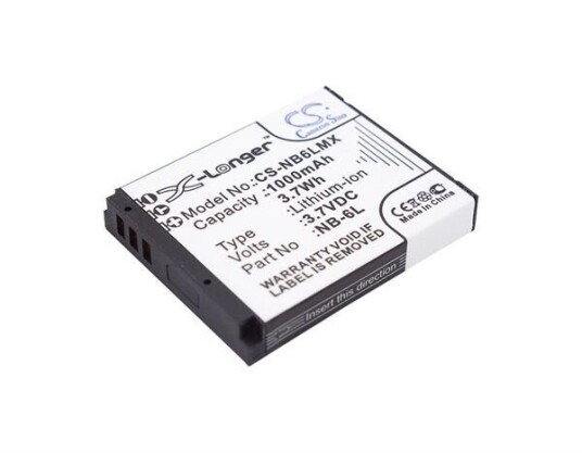 Canon Digital IXUS 107 IS batteri (1000 mAh 3.7 V) Canon Digital IXUS 107 IS batteri (1000 mAh 3.7 V)
