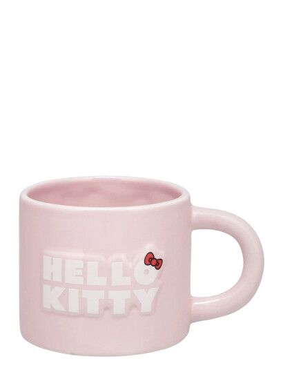 Paladone Hello Kitty Embossed Mug   Pink   H:16.5CM