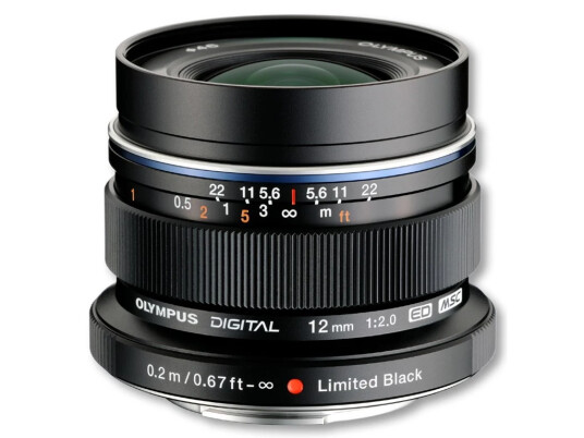 Olympus M.Zuiko Digital ED 12mm f/2 Sort MFT vidvinkel (24mm)
