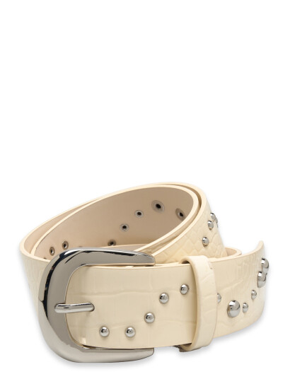 Monki Decorative Belt - Cream - L