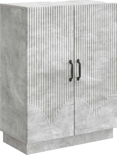 Serviesskap Betonggrå 66 x 34,5 x 87 cm Konstruert tre Serviesskap Betonggrå 66 x 34,5 x 87 cm Konstruert tre
