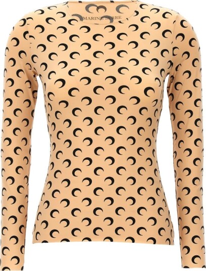 Marine Serre Dame Topper Beige XS,