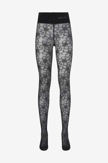 Swedish Stockings Tights Maja Flower TightSvart Swedish Stockings Tights Maja Flower TightSvart