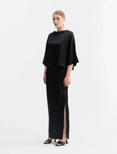 Ahlvar Gallery Hana Long Snake Pencil Skirt Black XL Ahlvar Gallery Hana Long Snake Pencil Skirt Black XL