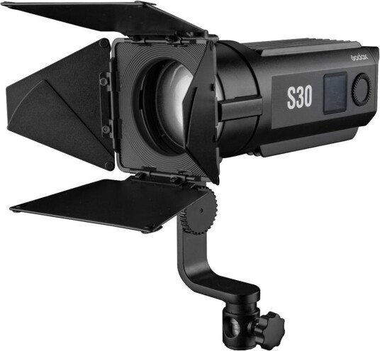 Studiolampe med tilbehør - LED - Godox S30 Spotlight