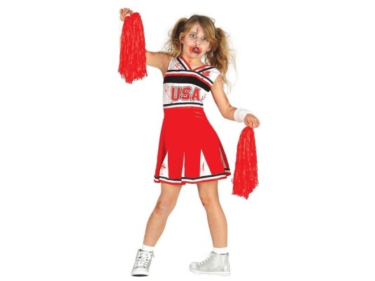 Fiesta Zombie Cheerleader Kostume Fiesta Zombie Cheerleader Kostume