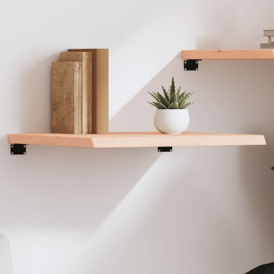 vidaXL Vegghylle 60x60x4 cm ubehandlet heltre eik