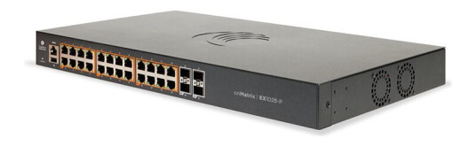 Cambium Networks Cnmatrix Ex1028-P - Switch - Styrt - 24 X 10/100/1000 (Poe+) + 4 X Sfp (Mini-Gbic) (Opplink) - Rackmonterbar - Poe+ (200 W)