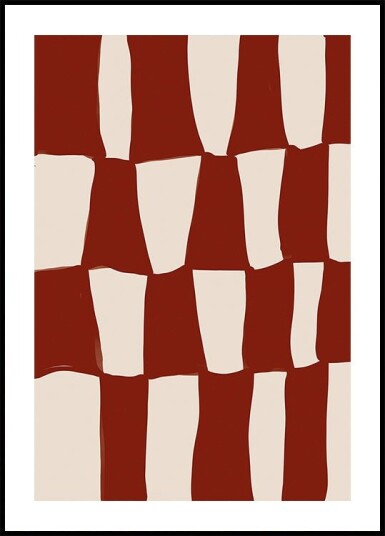 Crimson Waves Plakat Plakat / 100x150cm