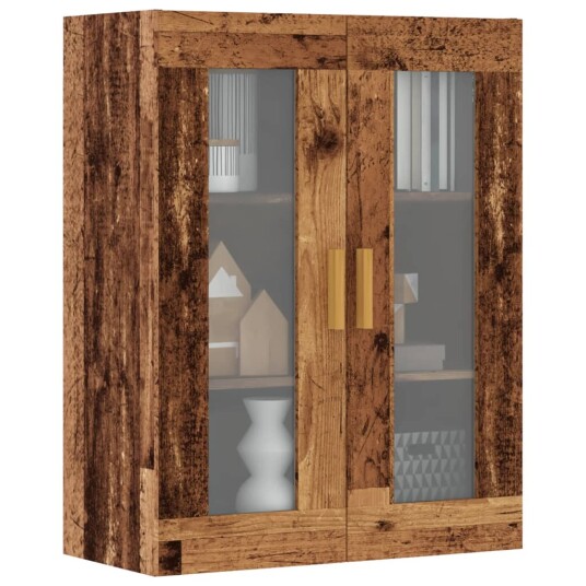 Hengende veggskap gammelt tre 69,5x34x90 cm 8721158443328